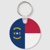 vlag van de staat North Carolina Sleutelhanger (Voorkant)