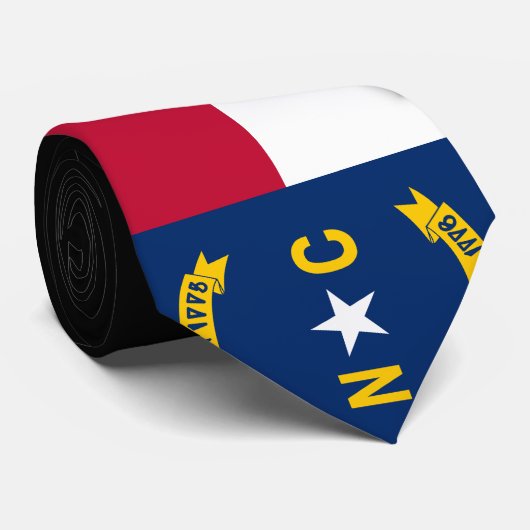 vlag van de staat North Carolina Stropdas (Opgerold)