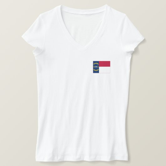 vlag van de staat North Carolina T-shirt (Design voorkant)