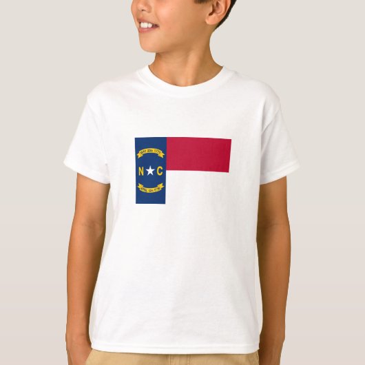vlag van de staat North Carolina T-shirt (Voorkant)