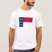 vlag van de staat North Carolina T-shirt (Voorkant)
