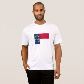 vlag van de staat North Carolina T-shirt (Voorkant volledig)