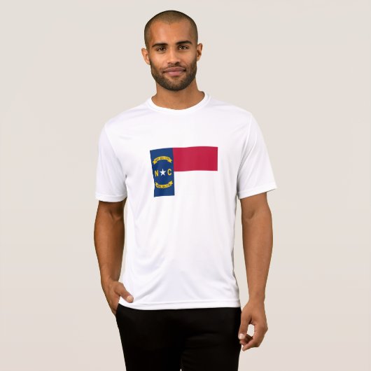 vlag van de staat North Carolina T-shirt (Voorkant volledig)