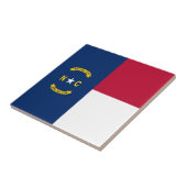 vlag van de staat North Carolina Tegeltje (Zijkant)