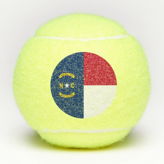 vlag van de staat North Carolina Tennisballen (Voorkant)