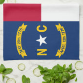 vlag van de staat North Carolina Theedoek (Gevouwen)