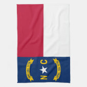 vlag van de staat North Carolina Theedoek (Verticaal)