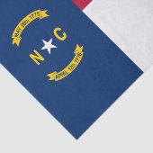 vlag van de staat North Carolina Tissuepapier (Detail)