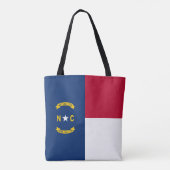 vlag van de staat North Carolina Tote Bag (Achterkant)