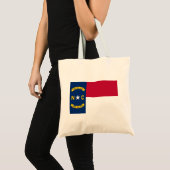 vlag van de staat North Carolina Tote Bag (Voorkant (product))