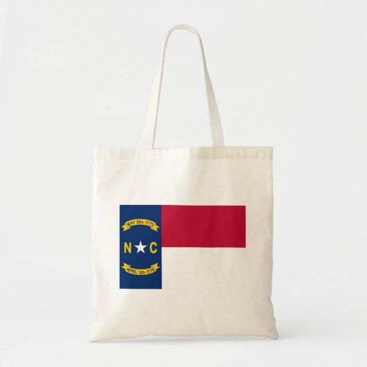vlag van de staat North Carolina Tote Bag (Voorkant)