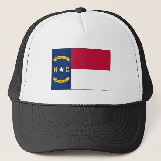 vlag van de staat North Carolina Trucker Pet (Voorkant)