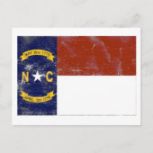 Vlag van de staat North Carolina (verhard) Briefkaart (Voorkant)