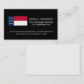 vlag van de staat North Carolina Visitekaartje (Voorkant / Achterkant)