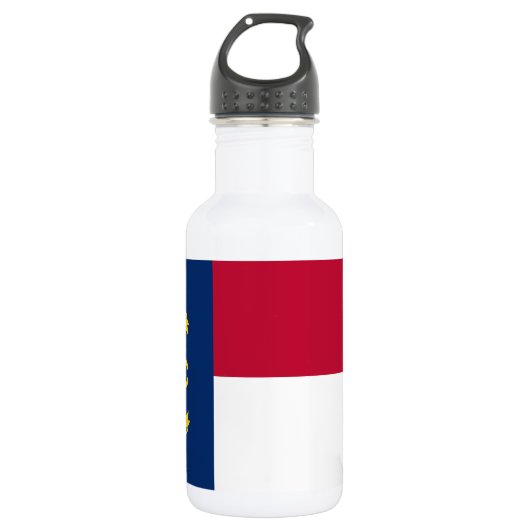 vlag van de staat North Carolina Waterfles (Voorkant)