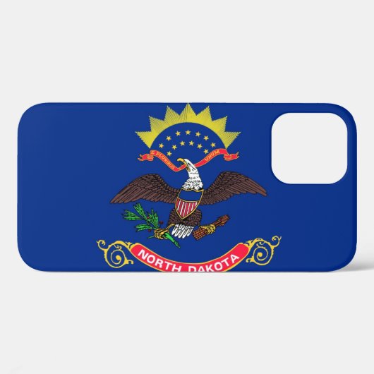 vlag van de staat North Dakota Case-Mate iPhone Case (Achterkant (horizontaal))
