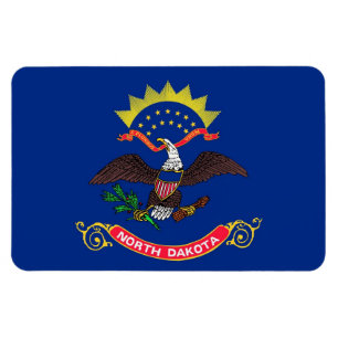 vlag van de staat North Dakota Magneet