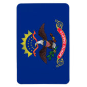 vlag van de staat North Dakota Magneet (Verticaal)