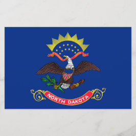 Vlag van de staat North Dakota (North Dakotan) Briefpapier