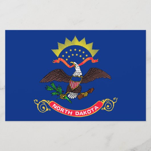 Vlag van de staat North Dakota (North Dakotan) Briefpapier (Voorkant)