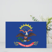 Vlag van de staat North Dakota (North Dakotan) Briefpapier (Staand voorkant)