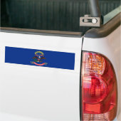 Vlag van de staat North Dakota (North Dakotan) Bumpersticker (Op Truck)