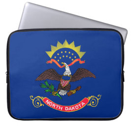 Vlag van de staat North Dakota (North Dakotan) Laptop Sleeve
