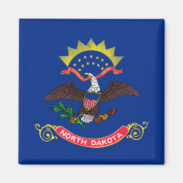 Vlag van de staat North Dakota (North Dakotan) Magneet