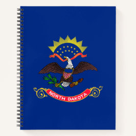 Vlag van de staat North Dakota (North Dakotan) Notitieboek