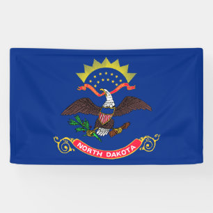 Vlag van de staat North Dakota (North Dakotan) Spandoek