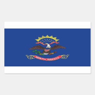 Vlag van de staat North Dakota op de Sticker