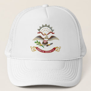 Vlag van de staat North Dakota Trucker Pet