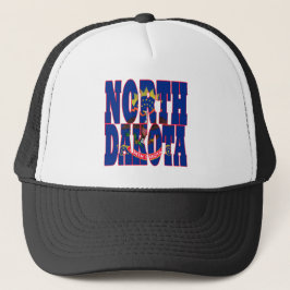 vlag van de staat North Dakota Trucker Pet