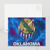 vlag van de staat Oklahoma Briefkaart (Voorkant / Achterkant)