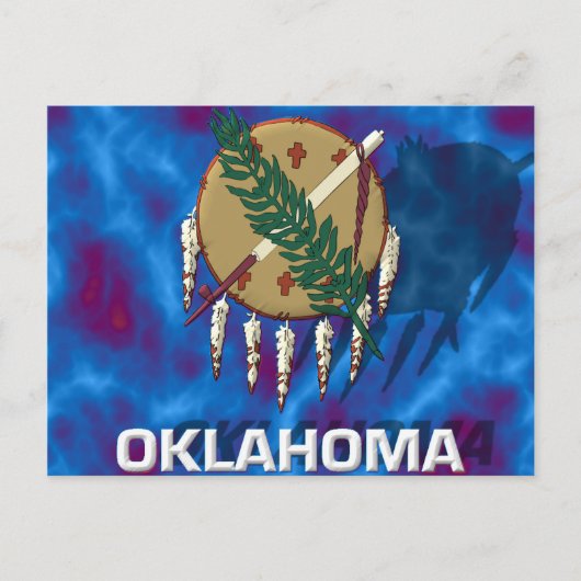 vlag van de staat Oklahoma Briefkaart (Voorkant)