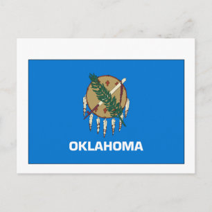 vlag van de staat Oklahoma Briefkaart
