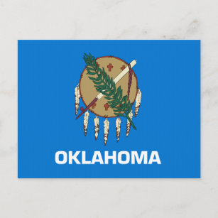 vlag van de staat Oklahoma Briefkaart
