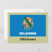 vlag van de staat Oklahoma Briefkaart (Voorkant / Achterkant)