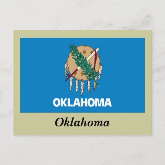 vlag van de staat Oklahoma Briefkaart (Voorkant)