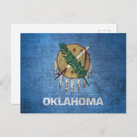 vlag van de staat Oklahoma Briefkaart (Voorkant / Achterkant)