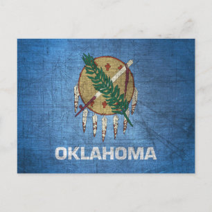 vlag van de staat Oklahoma Briefkaart