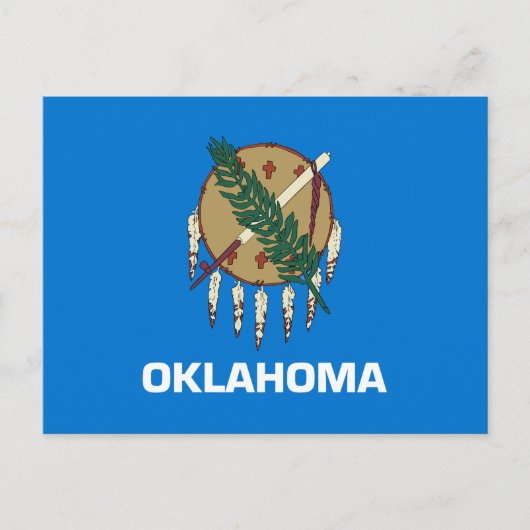 vlag van de staat Oklahoma Briefkaart (Voorkant)