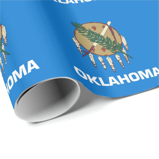 vlag van de staat Oklahoma Cadeaupapier (Rol Hoek)
