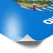 vlag van de staat Oklahoma Foto Afdruk (Hoek)