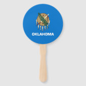 vlag van de staat Oklahoma Handwaaier (Voorkant)