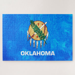 vlag van de staat Oklahoma Legpuzzel