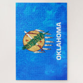vlag van de staat Oklahoma Legpuzzel (Verticaal)