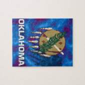 vlag van de staat Oklahoma Legpuzzel (Horizontaal)
