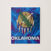 vlag van de staat Oklahoma Legpuzzel (Verticaal)