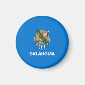 vlag van de staat Oklahoma Magneet (Voorkant)